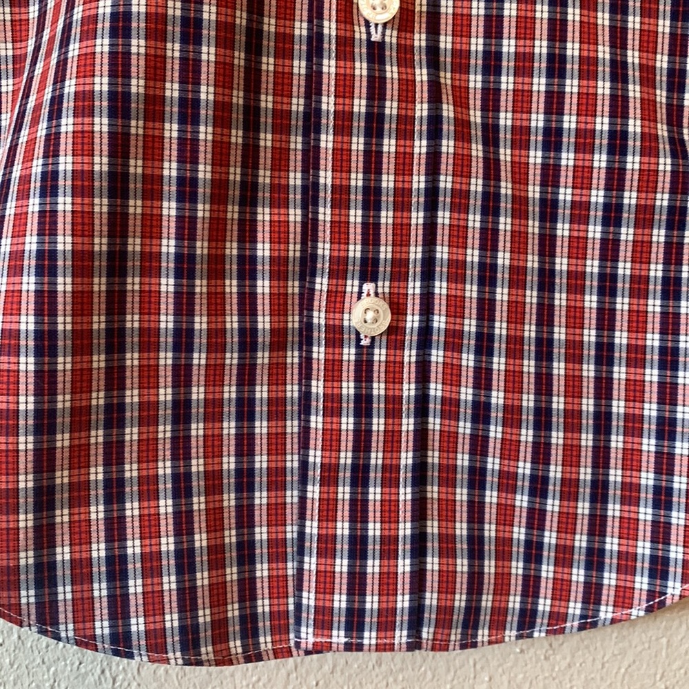 Youth Boys Brooks Brothers Long Sleeve Dress Shirt, XS x-small Plaid - Picture 6 of 8